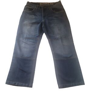 Street & Steel Men’s 34x30 Kevlar Reinforced Motorcycle Jeans Blue Denim